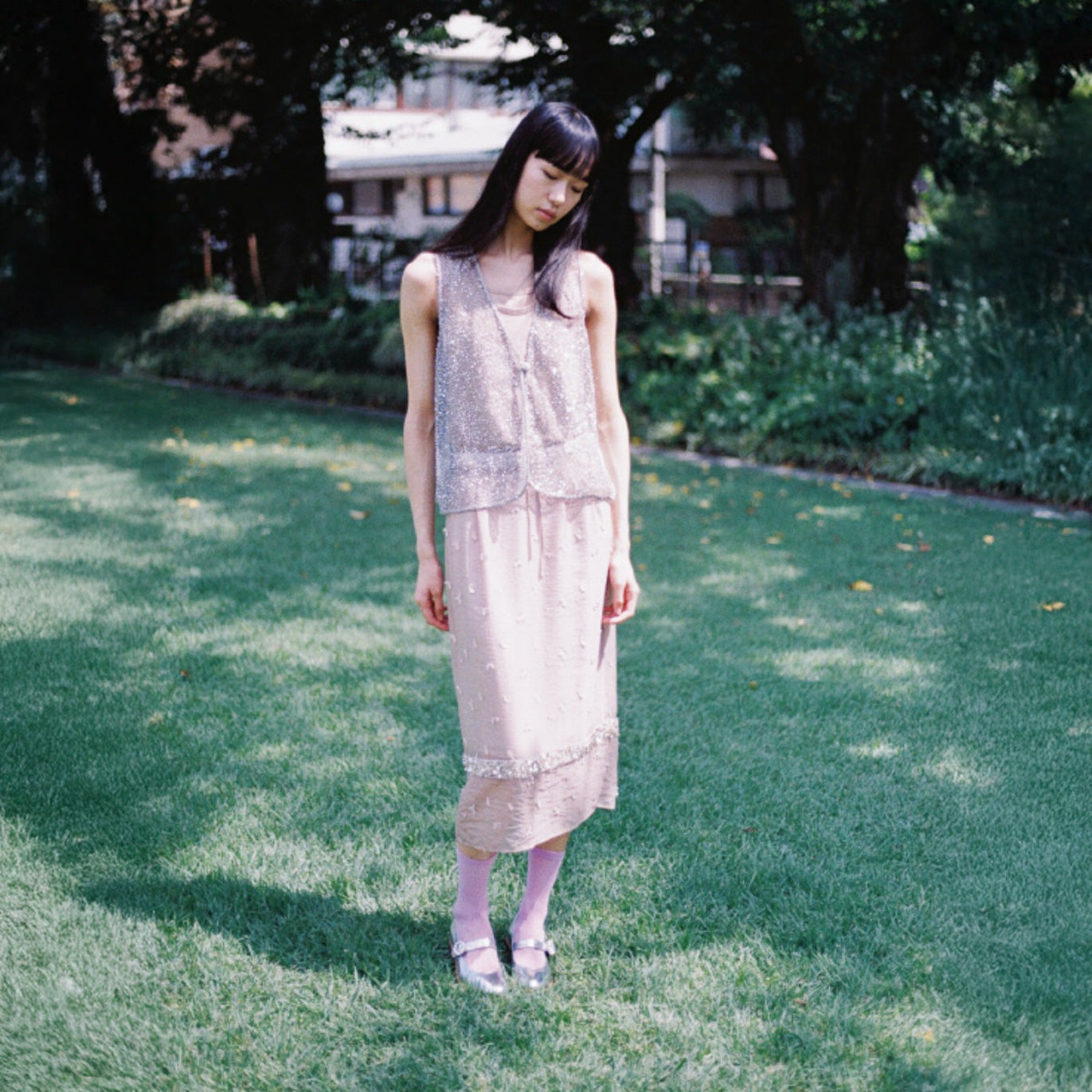 leur logette/ルールロジェット】カシミヤシルク混リブトップス