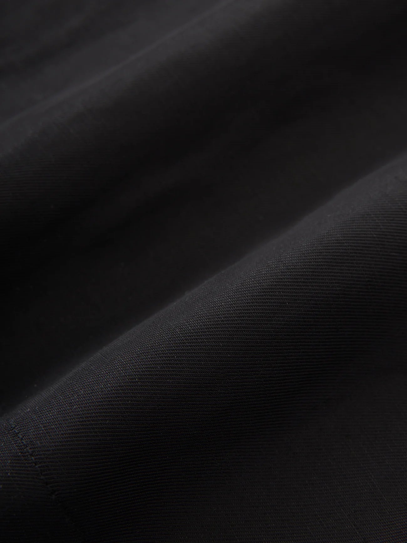 close-up of black fabric